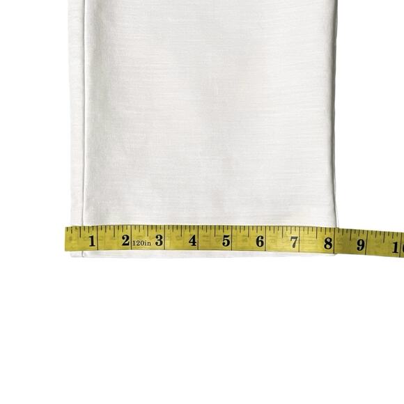 Ann Taylor Factory Signature Pants Womens 14 White Cotton Blend Stretch - Picture 12 of 12